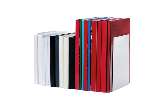 Een Boekensteun MAUL aluminium 16x15x21cm set 2 zilver koop je bij VHK Kantoorartikelen