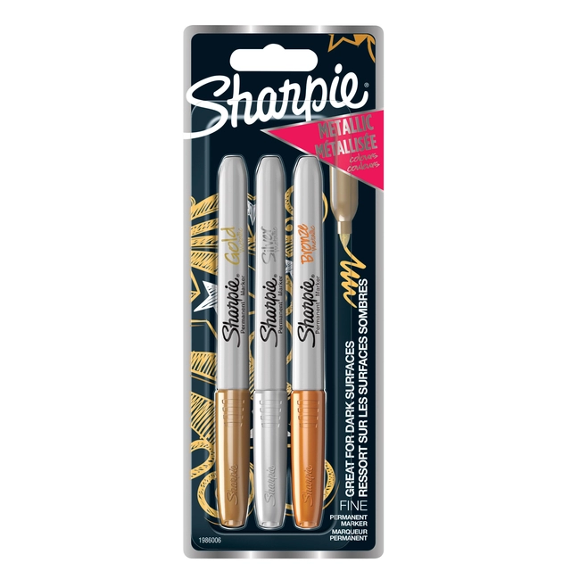 Een Viltstift Sharpie en Paper Mate Flair metallic assorti koop je bij VHK Kantoorartikelen