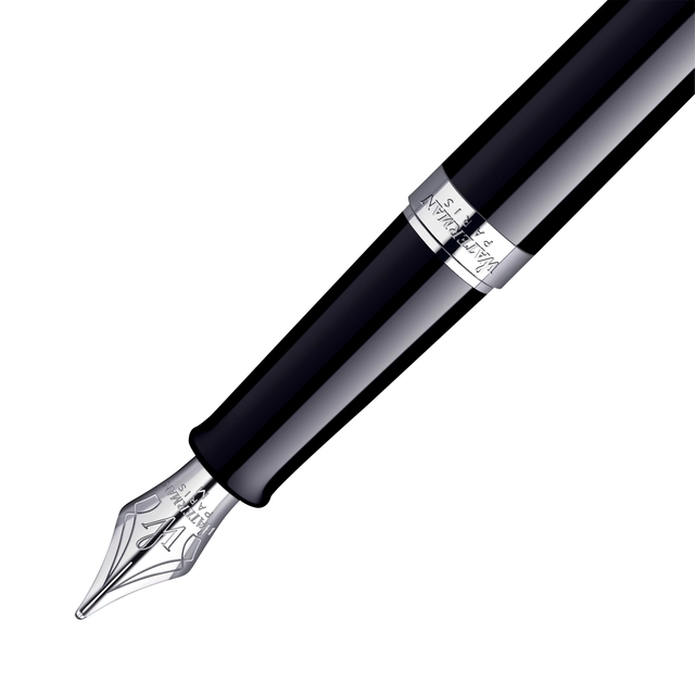 Een Vulpen Waterman Hémisphère black lacquer CT medium koop je bij Hoekmankantoorartikelen.nl