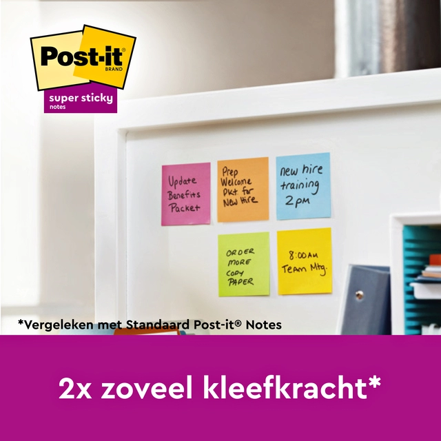 Een Memoblok Post-it Z-Notes R330 Super Sticky 76x76mm Playful 6 stuks koop je bij Hoekmankantoorartikelen.nl