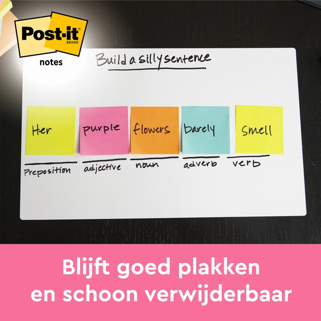 Een Memoblok Post-it 655 76x127mm gelijnd roze 6 stuks koop je bij Hoekmankantoorartikelen.nl