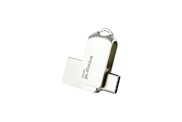 Een USB-stick Integral 3.0 USB-360-C Dual 32GB koop je bij VHK Kantoorartikelen