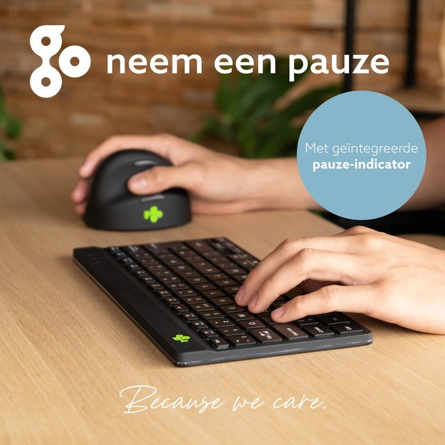 Een Toetsenbord R-Go Ergonomisch Compact Break QWERTY koop je bij Hoekmankantoorartikelen.nl