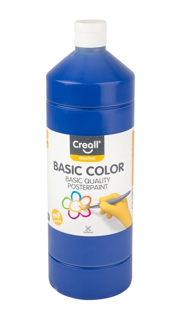 Een Plakkaatverf Creall basic donkerblauw 1000ml koop je bij VHK Kantoorartikelen