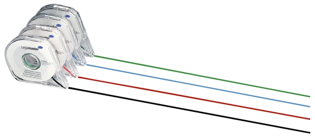 Een Planbord verdeeltape Legamaster 1,0mmx16m zwart koop je bij VHK Kantoorartikelen