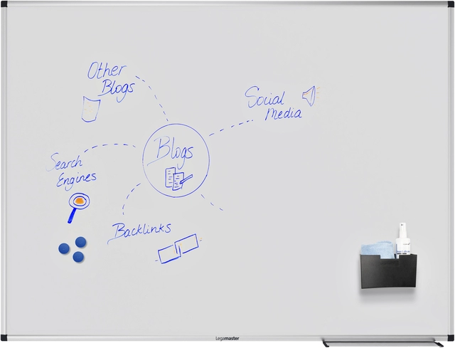 Een Whiteboard Legamaster UNITE PLUS 90x120cm koop je bij Hoekmankantoorartikelen.nl