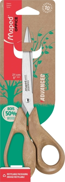 Een Schaar Maped Advanced Wood 21cm koop je bij VHK Kantoorartikelen