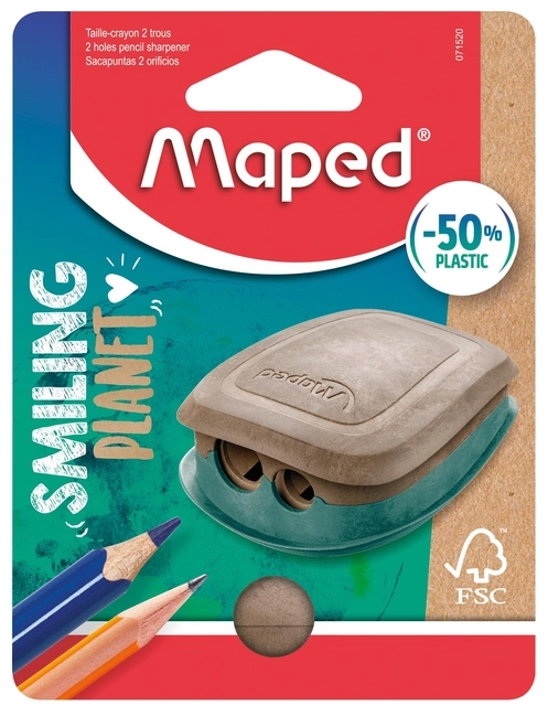 Een Puntenslijper Maped Smiling Planet 2-gaats koop je bij VHK Kantoorartikelen