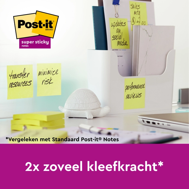 Een Memoblok Post-it 622 RSS12CY 47,6x47,6mm canary yellow 12 stuks koop je bij Hoekmankantoorartikelen.nl