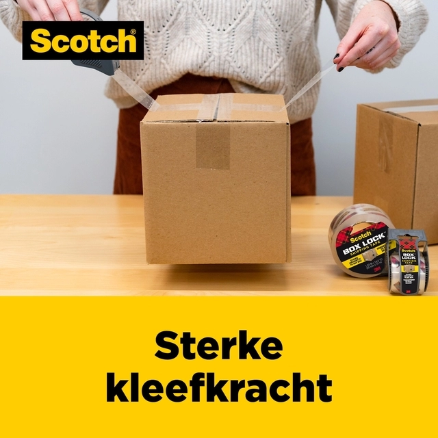 Een Verpakkingstape Scotch Box Lock 3950-EF 48mmx50m koop je bij Hoekmankantoorartikelen.nl