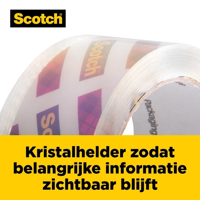 Een Verpakkingstape Scotch Box Lock 3950-EF 48mmx50m koop je bij Hoekmankantoorartikelen.nl