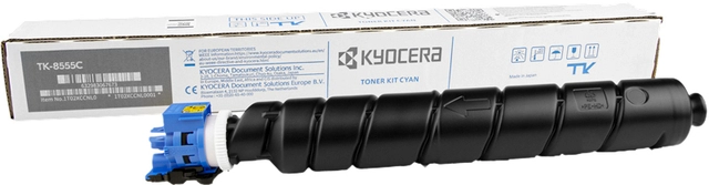 Een Toner Kyocera TK-8555C blauw koop je bij Hoekmankantoorartikelen.nl