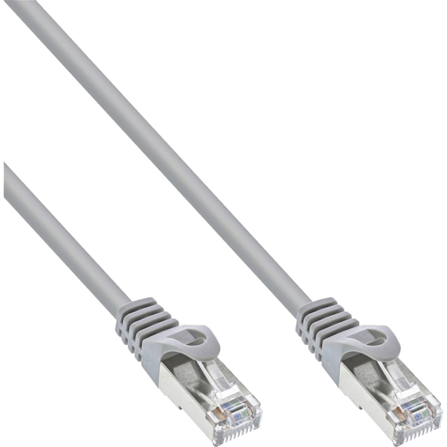 Een Kabel InLine Cat5e SF UTP 10 meter grijs koop je bij VHK Kantoorartikelen