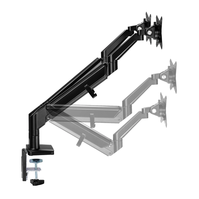 Een Monitorarm Neomounts DS70-810BL2 10-32 inch zwart koop je bij VHK Kantoorartikelen