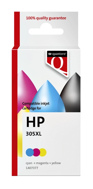 Een Inktcartridge Quantore alternatief tbv HP 305XL kleur koop je bij VHK Kantoorartikelen