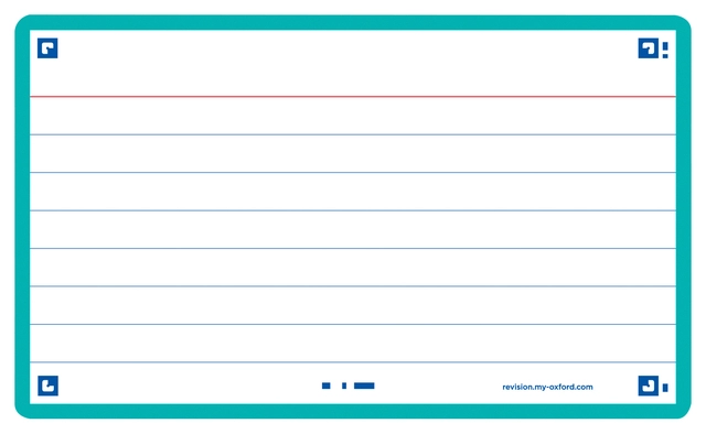 Een Flashcard Oxford 2.0 75x125mm 80 vel 250gr lijn mint koop je bij Hoekmankantoorartikelen.nl