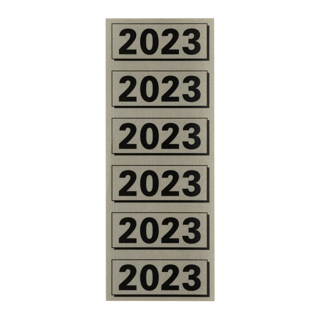 Een Rugetiket Elba 2023 57x25mm grijs koop je bij VHK Kantoorartikelen