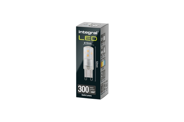 Een Ledlamp Integral G9 4000K koel wit 2.7W 300lumen koop je bij VHK Kantoorartikelen