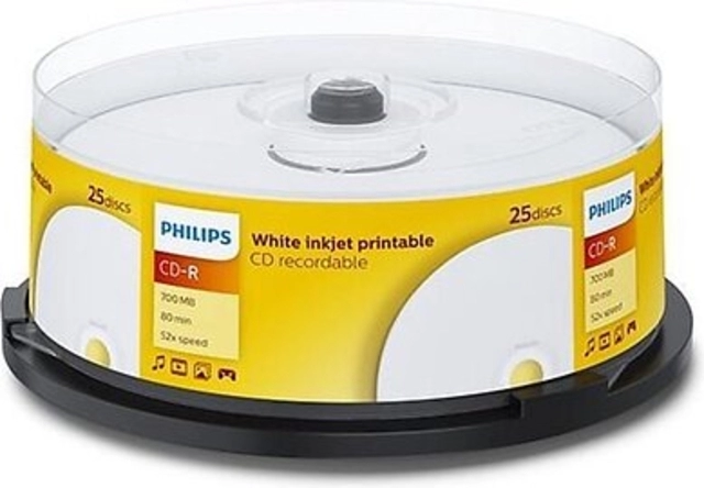 Een CD-R Philips 80Min 700MB 52x IW SP 25 stuks koop je bij Hoekmankantoorartikelen.nl