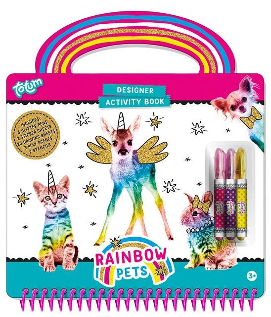 Een Activiteitenboek Totum Rainbow Pets designer koop je bij VHK Kantoorartikelen