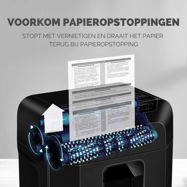 Een Papiervernietiger Fellowes Automax 80M snippers 4x12mm koop je bij VHK Kantoorartikelen