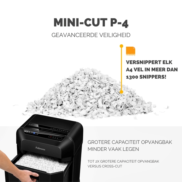 Een Papiervernietiger Fellowes Automax 80M snippers 4x12mm koop je bij VHK Kantoorartikelen