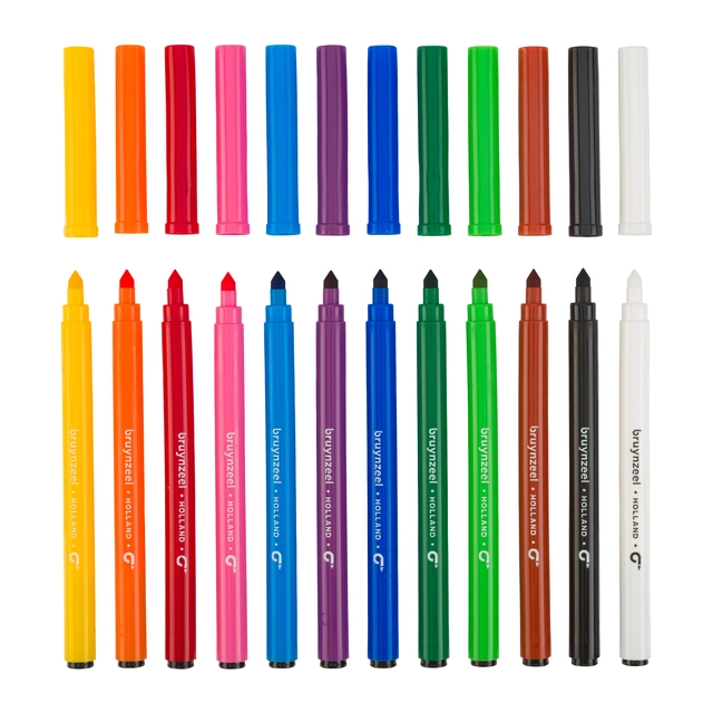 Een Kleurstift Bruynzeel Teens Superpoint set à 12 kleuren koop je bij VHK Kantoorartikelen