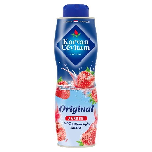 Een Siroop Karvan Cevitam aardbei 600ml koop je bij VHK Kantoorartikelen