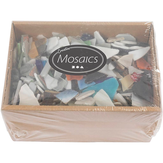 Een Mozaïek Creativ Company grootte 8-20mm dikte 2-3mm 2kg assorti koop je bij Hoekmankantoorartikelen.nl