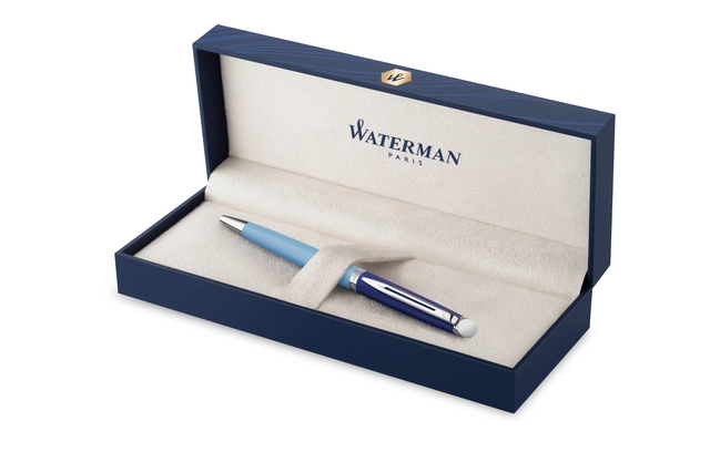 Een Balpen Waterman Hémisphère Colour Blocking blue CT medium koop je bij Hoekmankantoorartikelen.nl