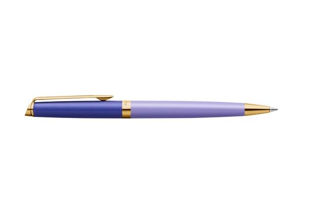 Een Balpen Waterman Hémisphère Colour Blocking purple GT medium koop je bij Hoekmankantoorartikelen.nl