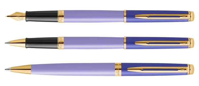 Een Balpen Waterman Hémisphère Colour Blocking purple GT medium koop je bij Hoekmankantoorartikelen.nl