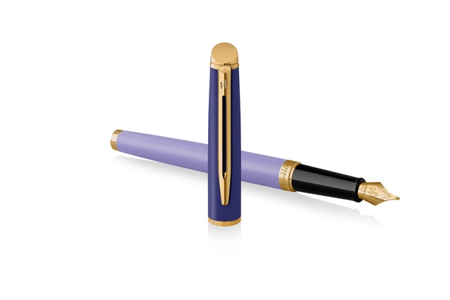 Een Vulpen Waterman Hémisphère Colour Blocking purple GT medium koop je bij VHK Kantoorartikelen