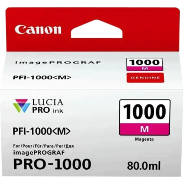 Een Inktcartridge Canon PFI-1000 rood koop je bij VHK Kantoorartikelen