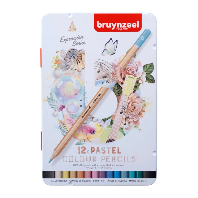 Een Kleurpotlood Bruynzeel 12 stuks pastel kleuren koop je bij VHK Kantoorartikelen