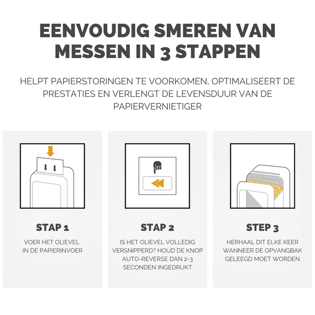 Een Olievellen voor papiervernietiger Fellowes Powershred Performance+ 10 vel koop je bij Hoekmankantoorartikelen.nl