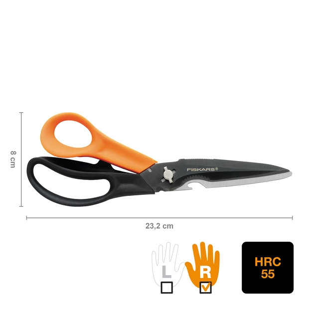 Een Schaar Fiskars 230mm Cuts and More Multi-tool koop je bij VHK Kantoorartikelen