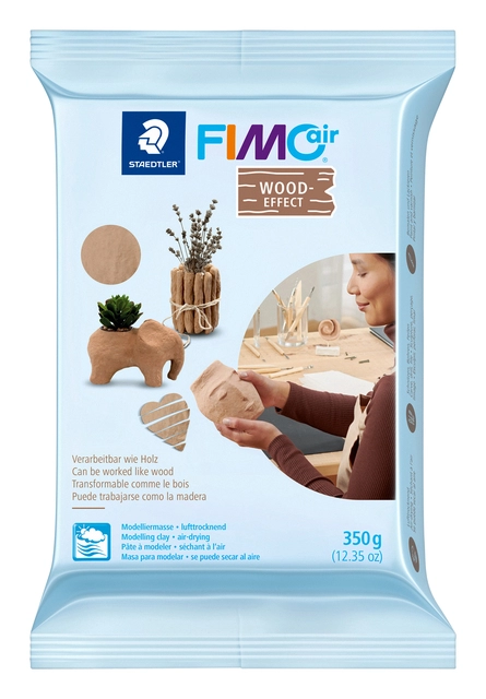 Een Boetseerklei Fimo Air 375gram houteffect koop je bij VHK Kantoorartikelen