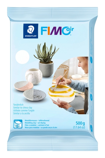 Een Boetseerklei Fimo Air 500gram wit koop je bij VHK Kantoorartikelen