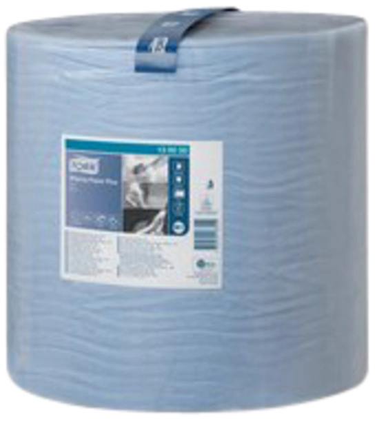 Een Poetspapier Tork Wiping Plus W1 37cmx510m blauw 130050 koop je bij Hoekmankantoorartikelen.nl