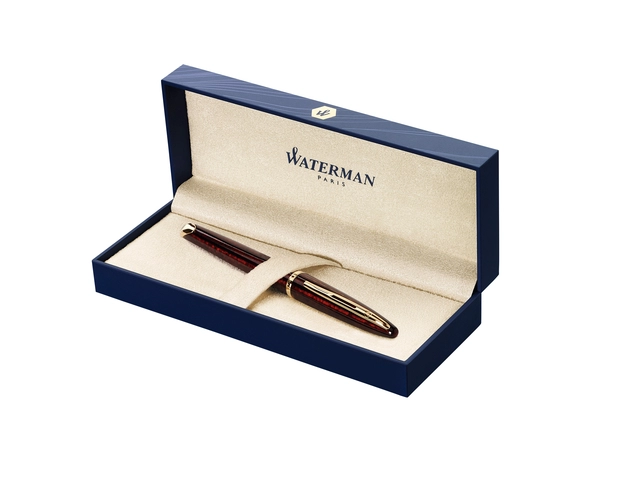 Een Vulpen Waterman Carène Marine amber GT medium koop je bij VHK Kantoorartikelen