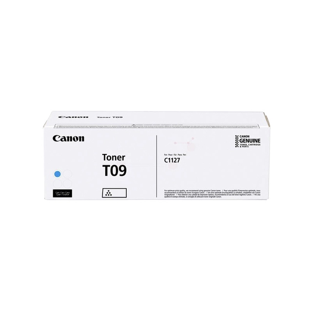 Een Tonercartridge Canon T09 blauw koop je bij VHK Kantoorartikelen