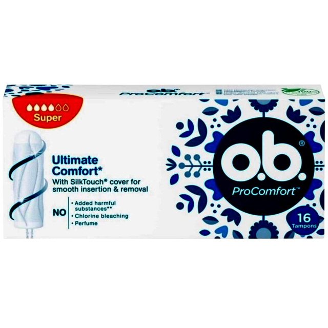 Een Tampons OB ProComfort Super 16 stuks koop je bij Hoekmankantoorartikelen.nl