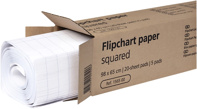 Een Flipoverpapier Legamaster ruit 20vel 5stuks koop je bij VHK Kantoorartikelen