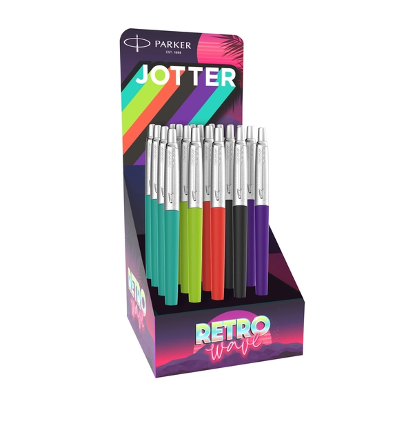 Een Balpen Parker Jotter Original 80's Retrowave medium assorti koop je bij VHK Kantoorartikelen