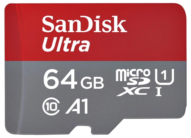 Een Geheugenkaart Sandisk MicroSDXC Ultra 64GB (140mb/s C10 - SDA UHS-I) koop je bij VHK Kantoorartikelen