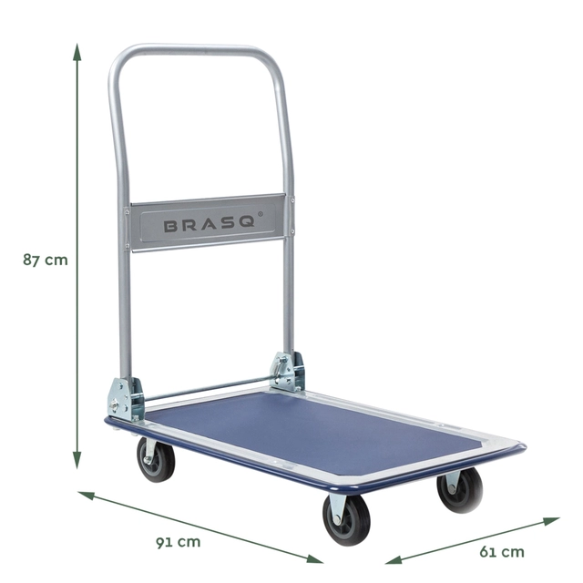 Een Transportkar BRASQ inklapbaar 300kg koop je bij VHK Kantoorartikelen