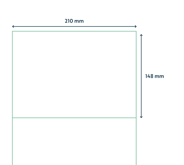 Een Etiket Qbasic A4 1.000 vel 210x148mm 2000 labels koop je bij VHK Kantoorartikelen