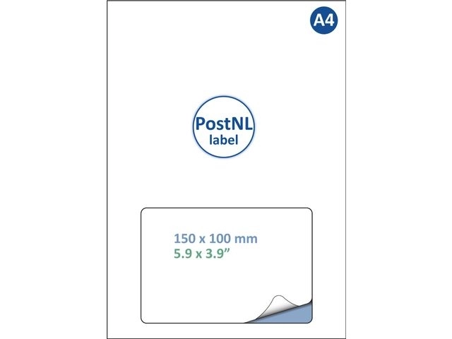 Een Retourlabel PostNL IEZZY A4 1.000 vel 150x100mm 1000 labels koop je bij VHK Kantoorartikelen