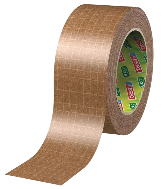 Een Verpakkingstape Tesa 56000 Eco papier ultra strong 50mmx25m koop je bij VHK Kantoorartikelen